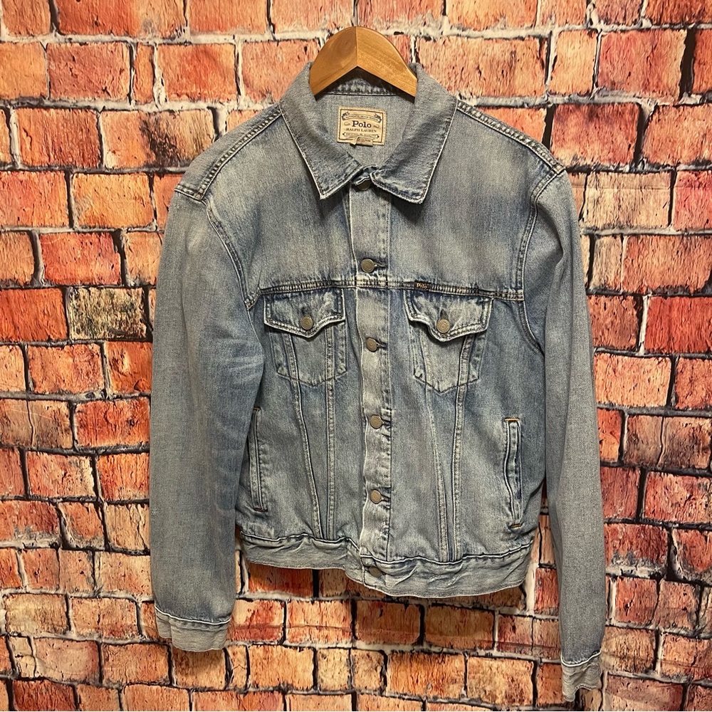 Polo Ralph Lauren Distressed Denim Jacket | EUC | Large